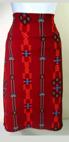 LuLaRoe Dresses & Skirts - LuLaRoe Pencil Skirt Aztec Print XL